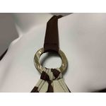 RING HALTER TOP WITH 3/4 BACK LOW RISE BOTTOM