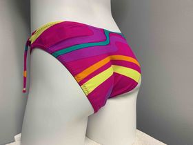 MULTI STRIPE LOW RISE 3/4 BACK BOTTOM