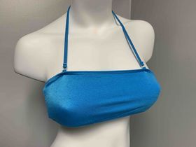 BLUE STRING BANDEAU TOP SIZE SMALL