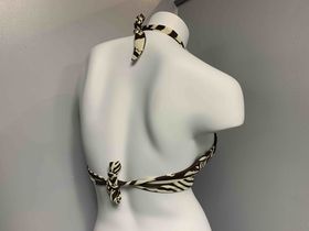 TIE HALTER TOP  SIZE X-SMALL