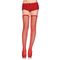 FISHNET THIGH HIGHS WITH THIN SCALLOPED ELASTIC TOP.ONE SIZE FITS MOST